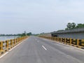 The highway between darbhanga and muzzaferpur india . Royalty Free Stock Photo