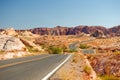 Highway through desert