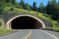 Highway entering a Dark Underground Tunnel