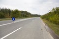 Highway in a forest near Calarasi city Royalty Free Stock Photo