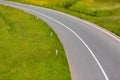 A highway exit lane Royalty Free Stock Photo