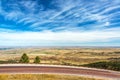 Highway and Flat Landscape Royalty Free Stock Photo