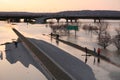 Highway Flooded Royalty Free Stock Photo