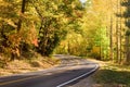 Highway through forest Royalty Free Stock Photo