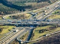 Highway at the frankfurter kreuz in the afternoon