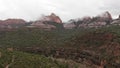 Highway going through Oak Creek Canyon in Sedona Arizona