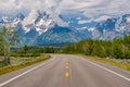 Highway in Grand Teton National Park