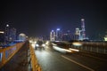 Highway and Guangzhou panorama Royalty Free Stock Photo
