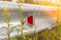 Abandoned highway, highway guard rails Royalty Free Stock Photo