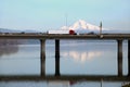 Highway I-205 bridge, Oregon. Royalty Free Stock Photo