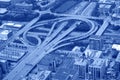 Highway interchange Royalty Free Stock Photo