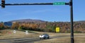 Highway Intersection near Poteau, OK Royalty Free Stock Photo