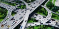 Highway intersection/ road interchange with roundabout