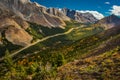 Highway 40 in Kananaskis country in Alberta, Canada Royalty Free Stock Photo