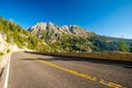 Highway at Lake Tahoe in California