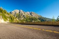 Highway at Lake Tahoe in California