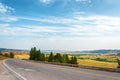 Highway and Landscape Royalty Free Stock Photo