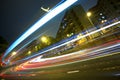 Highway light trails Royalty Free Stock Photo