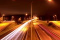 Highway longexposure from Espoo, Finland Royalty Free Stock Photo