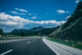 Highway through Mountains in Croatia