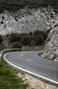 Highway between mountains Royalty Free Stock Photo