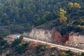 Highway in the mountains of northern Israe