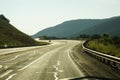 Highway near Ruidoso NM. Royalty Free Stock Photo