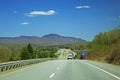 Highway 10 Nearing Sherbrooke, Quebec Royalty Free Stock Photo