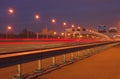 Highway at night Royalty Free Stock Photo
