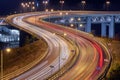 Highway at night lights