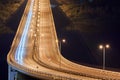 Highway at night lights