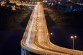 Highway at night lights