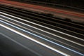 Highway at night with traffic Royalty Free Stock Photo
