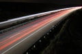Highway at night with traffic Royalty Free Stock Photo