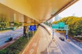 Highway Overpass at dusk Royalty Free Stock Photo