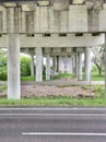 Highway pillars Royalty Free Stock Photo