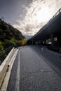 Highway in the Pyrenees in Andorra Royalty Free Stock Photo
