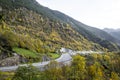 Highway in the Pyrenees in Andorra Royalty Free Stock Photo