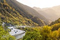 Highway in the Pyrenees in Andorra Royalty Free Stock Photo
