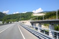 highway and railway bridge in the Royalty Free Stock Photo