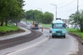 Highway repair and stopping traffic