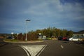 Highway rest stop by river in Australia Royalty Free Stock Photo