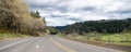 highway road with beautiful countryside landscape, way