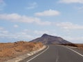 Highway road in Boa Vista Cape Verde