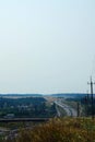 Highway road through countryside