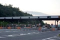 Sarajevo, Bosnia Herzegovina, Image of pay toll vehicle system on the highway road