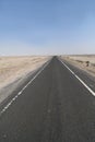 Highway road in Rann of Kutchh, Gujarat, India Royalty Free Stock Photo