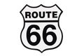 Highway road sign Route 66 Royalty Free Stock Photo