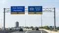 401 highway road sign, Toronto, Ontario, Canada Royalty Free Stock Photo