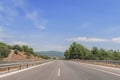 Highway road traffic street jurney with blue sky Royalty Free Stock Photo